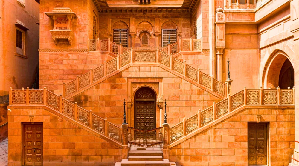 Junagarh Fort interior Bikaner Rajasthan