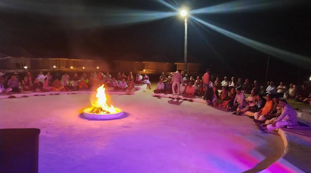 Born fire culure Program sam, Rajasthan