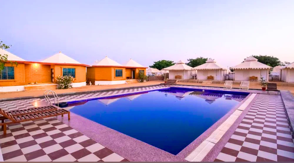 Luxery Swimming Pool Desert Camp Jaisalmer, Rajasthan